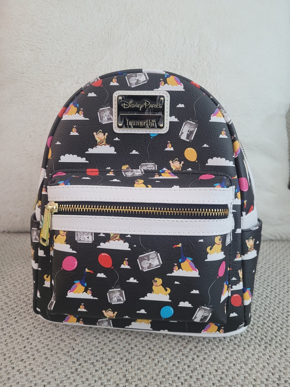 Disney Parks Loungefly Kids Black Pixar's UP Mini Backpack
